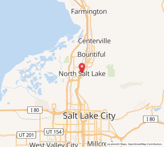 Map of North Salt Lake, Utah