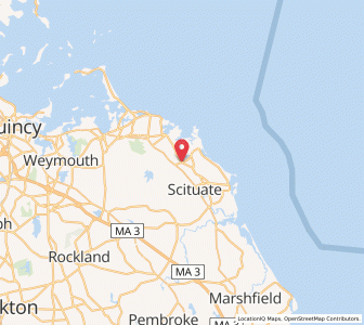 Map of North Scituate, Massachusetts