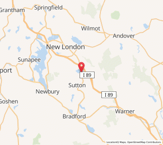 Map of North Sutton, New Hampshire