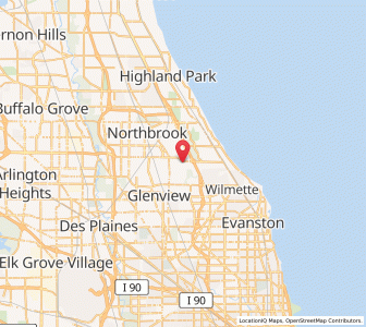 Map of Northfield, Illinois