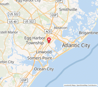 Map of Northfield, New Jersey