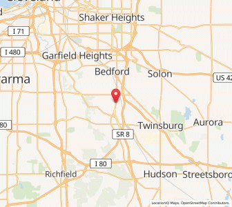 Map of Northfield, Ohio