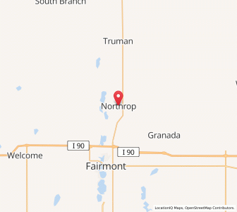 Map of Northrop, Minnesota