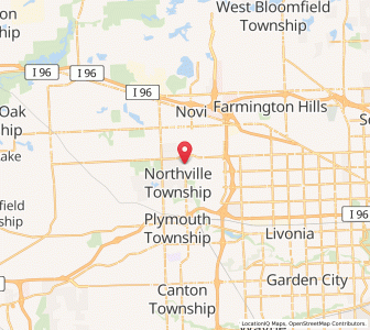 Map of Northville, Michigan