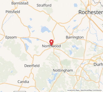 Map of Northwood, New Hampshire