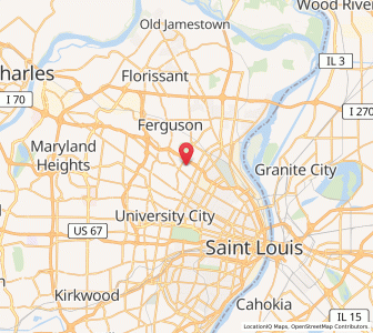 Map of Northwoods, Missouri