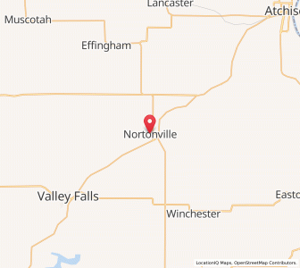 Map of Nortonville, Kansas
