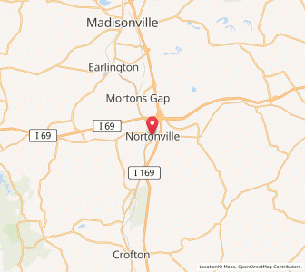 Map of Nortonville, Kentucky