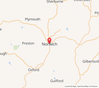 Map of Norwich, New York