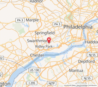 Map of Norwood, Pennsylvania