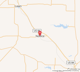 Map of Novice, Texas