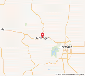 Map of Novinger, Missouri
