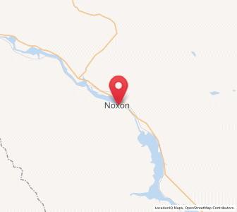 Map of Noxon, Montana