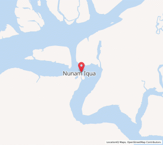 Map of Nunam Iqua, Alaska