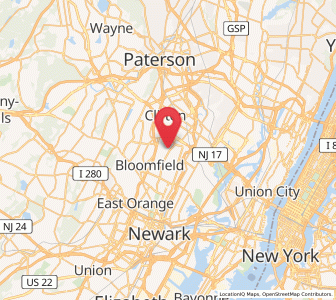 Map of Nutley, New Jersey