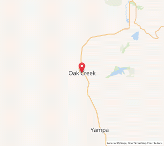 Map of Oak Creek, Colorado