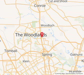 Map of Oak Ridge North, Texas