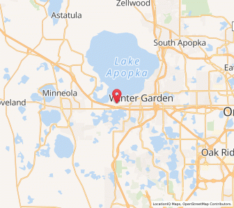 Map of Oakland, Florida