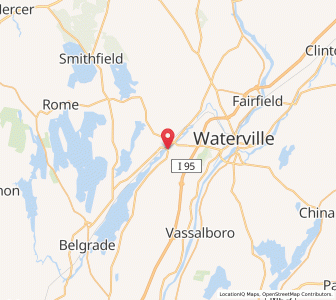Map of Oakland, Maine