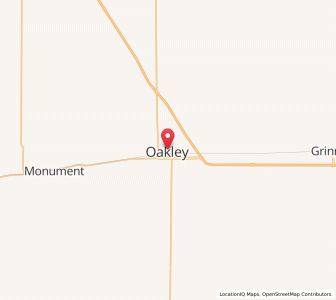 Map of Oakley, Kansas