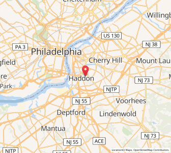 Map of Oaklyn, New Jersey