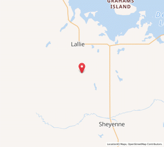 Map of Oberon, North Dakota