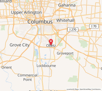 Map of Obetz, Ohio