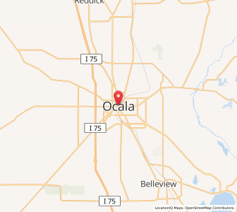 Map of Ocala, Florida