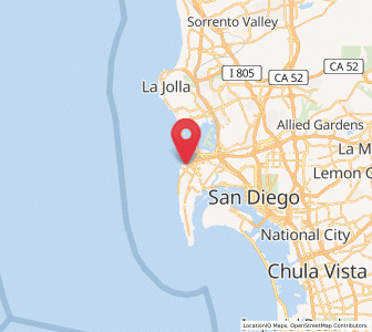 Map of Ocean Beach, California