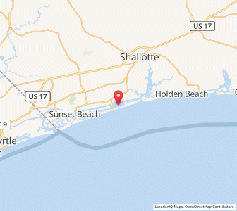 Map of Ocean Isle Beach, North Carolina