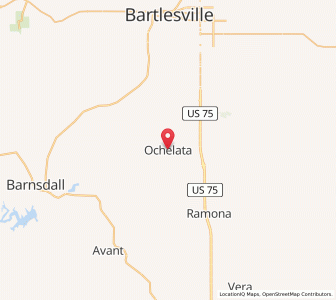 Map of Ochelata, Oklahoma