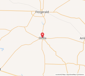 Map of Ocilla, Georgia