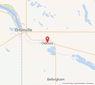 Map of Odessa, Minnesota