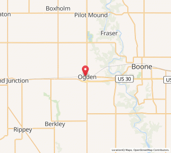 Map of Ogden, Iowa