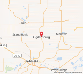 Map of Ogdensburg, Wisconsin