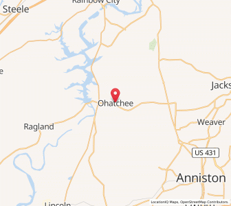 Map of Ohatchee, Alabama