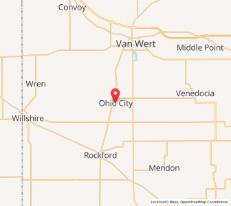 Map of Ohio City , Ohio