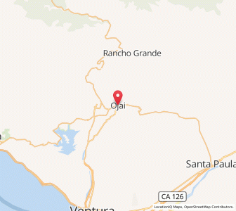 Map of Ojai, California