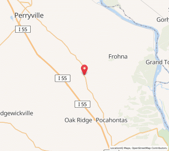 Map of Old Appleton, Missouri