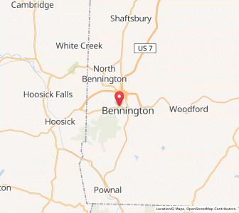 Map of Old Bennington, Vermont