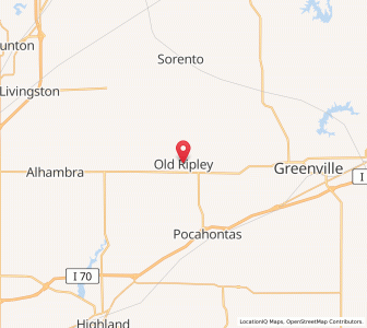 Map of Old Ripley, Illinois