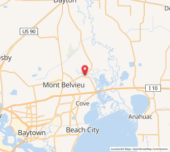 Map of Old River-Winfree, Texas