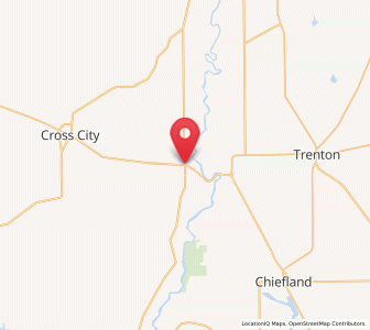 Map of Old Town, Florida