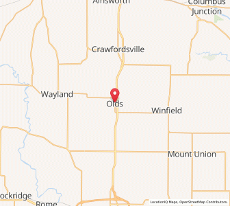 Map of Olds, Iowa