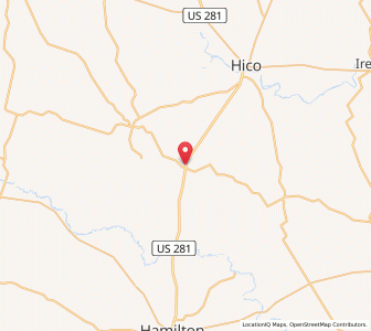 Map of Olin, Texas