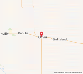 Map of Olivia, Minnesota