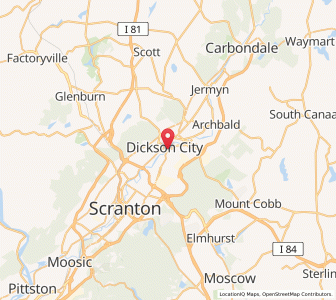 Map of Olyphant, Pennsylvania