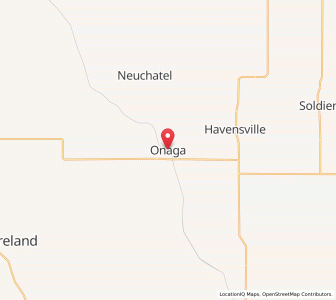 Map of Onaga, Kansas