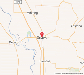 Map of Onawa, Iowa