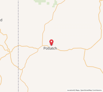 Map of Onaway, Idaho